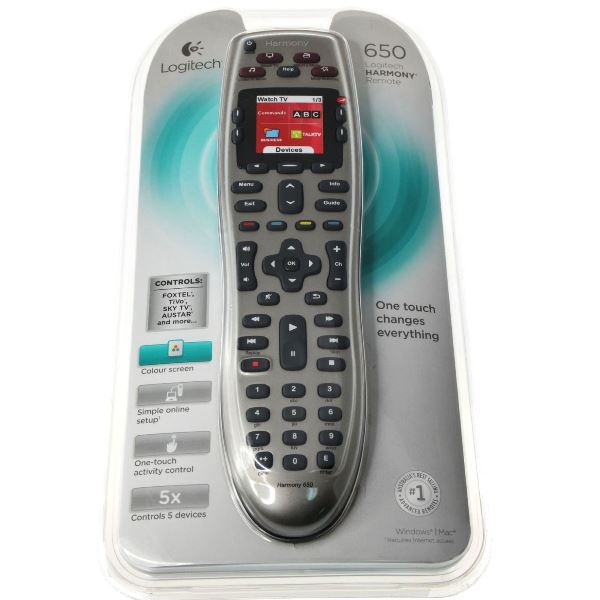 Logitech Harmony 650 ColorScreen Universal Remote Control Supports