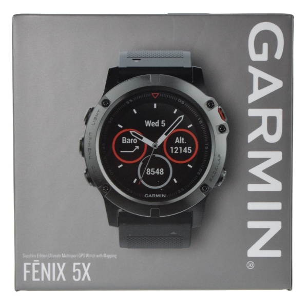 garmin fenix 5x plus 51mm sapphire multisport gps watch