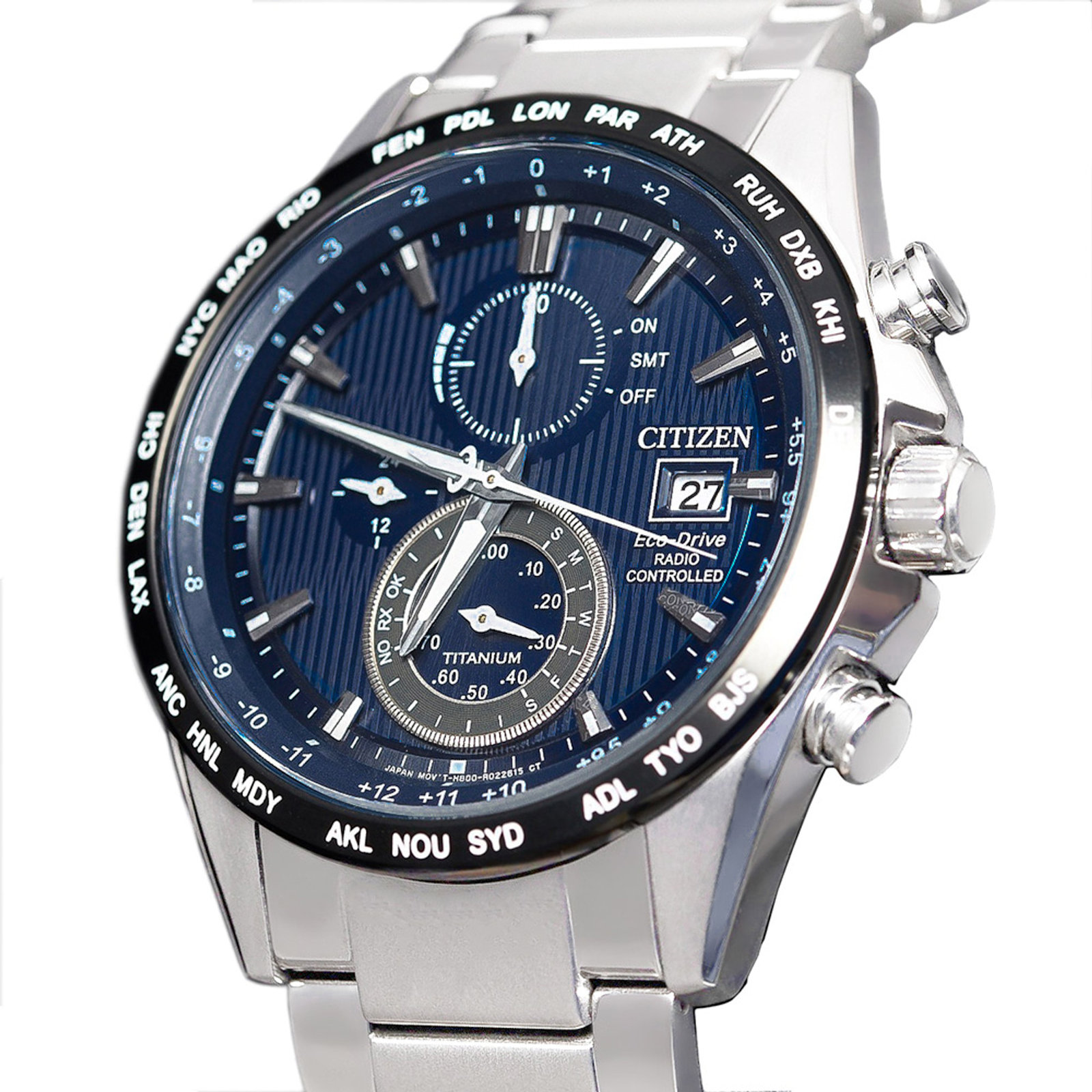 citizen titanium radio controlled watch