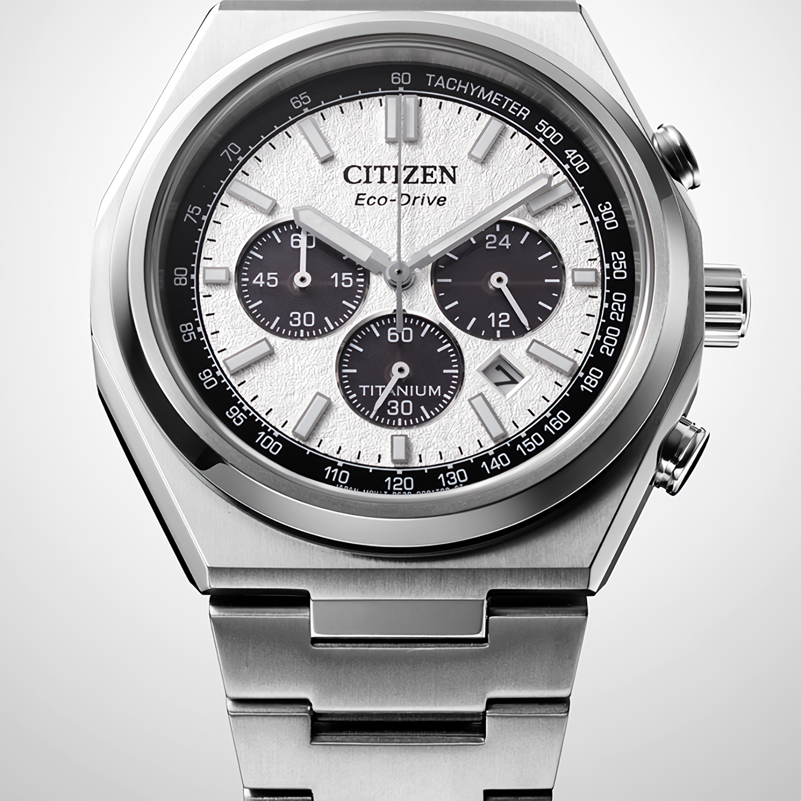 CITIZEN Zenshin CA4610-85A Eco-Drive White Dial Chronograph