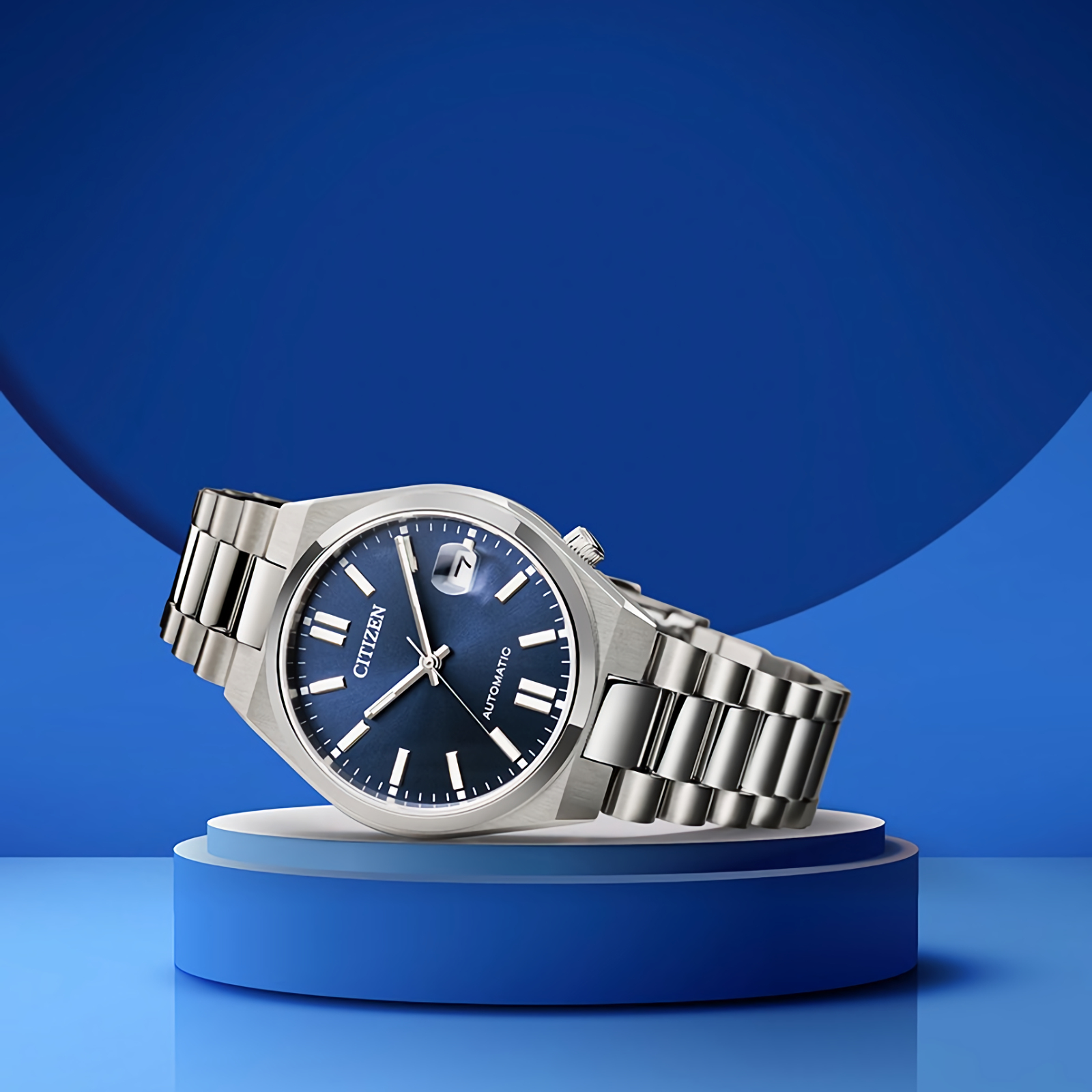 Citizen NJ0200-50M Tsuyosa 37 mm Automatic Blue Dial Date Display