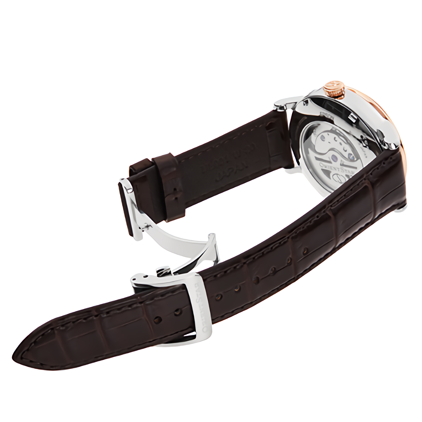ORIENT STAR RK-AY0105Y Mechanical Moon Phase Open Heart Brown Dial