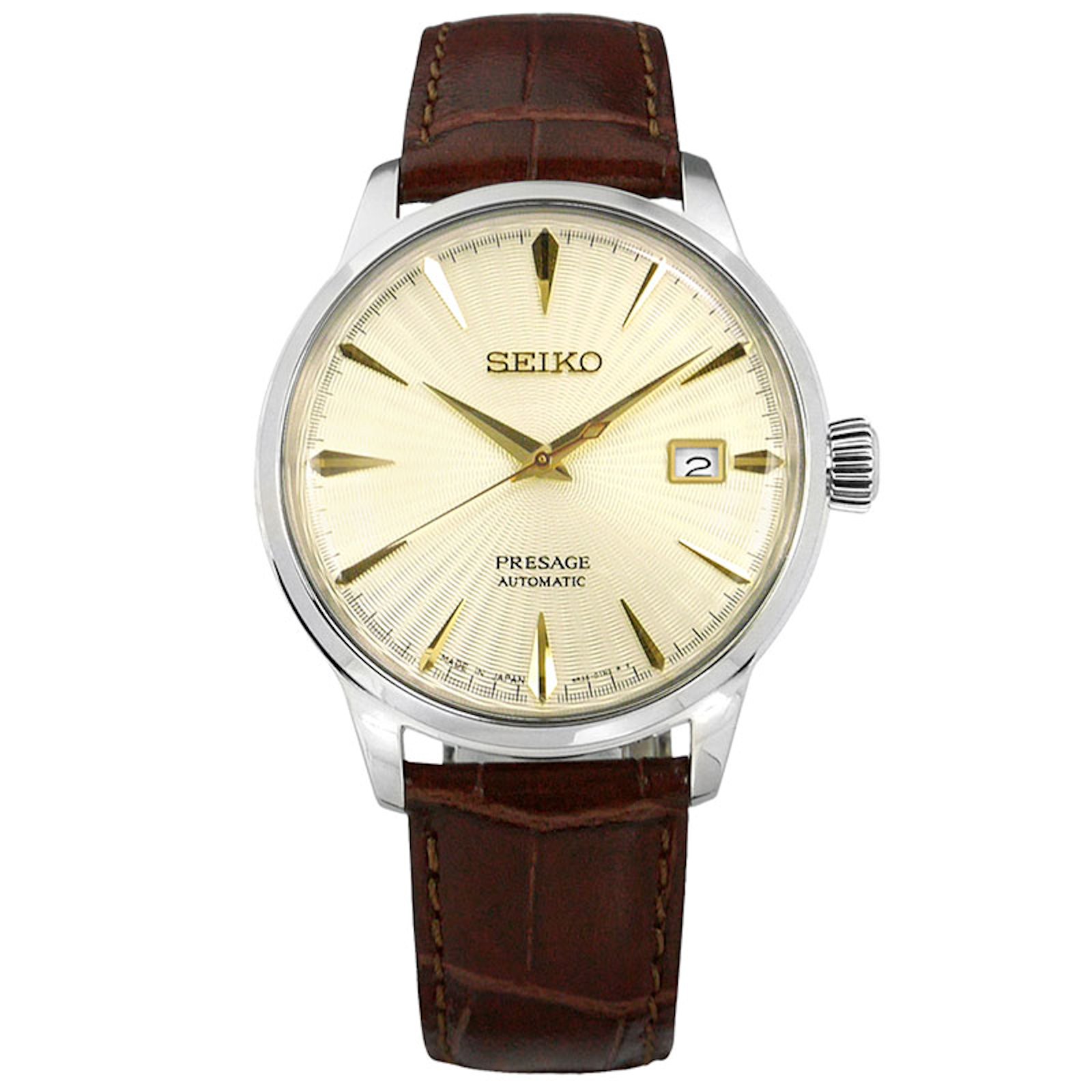seiko presage gold tone