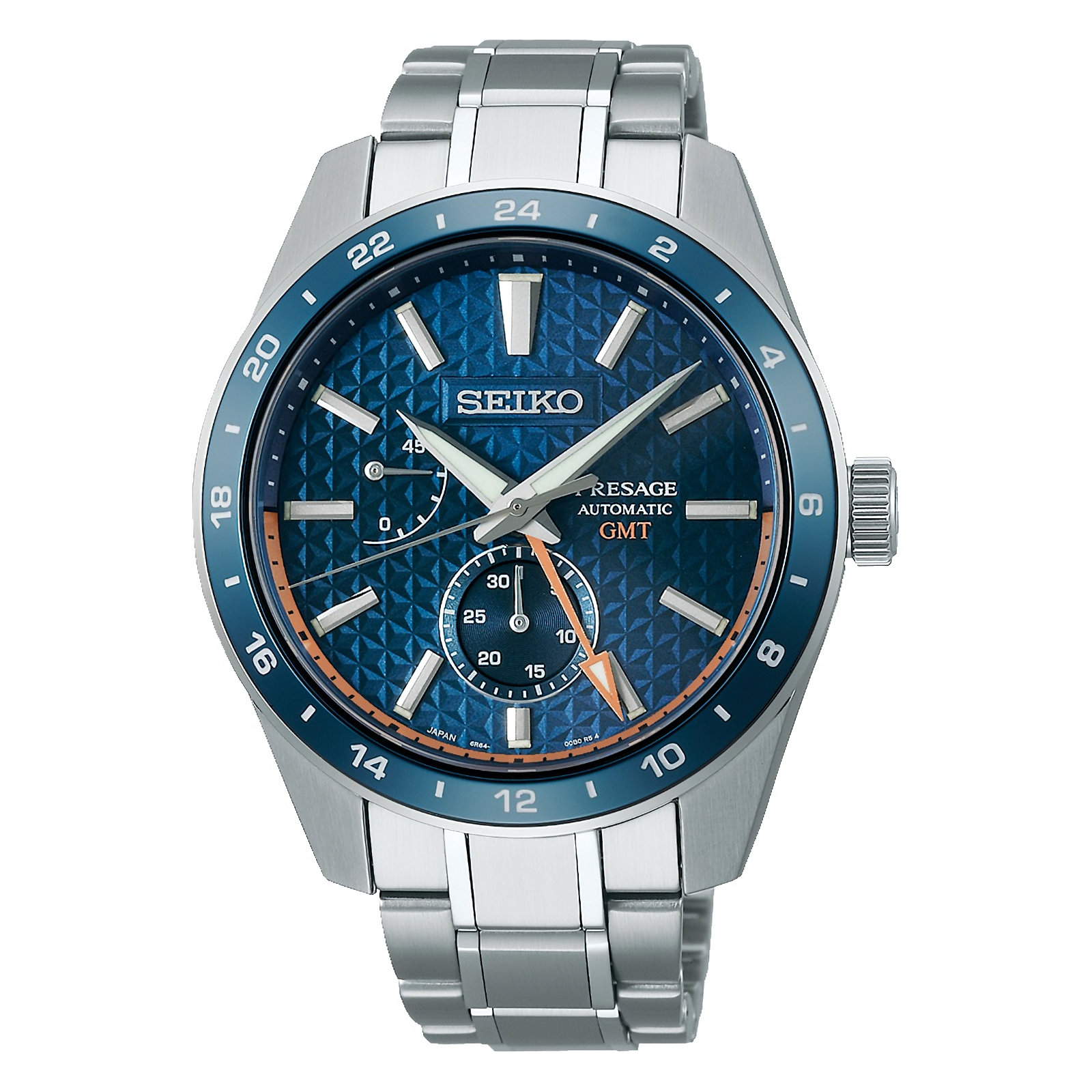 SEIKO Presage Sharp Edged SPB217J1 Automatic GMT Blue Dial Men's