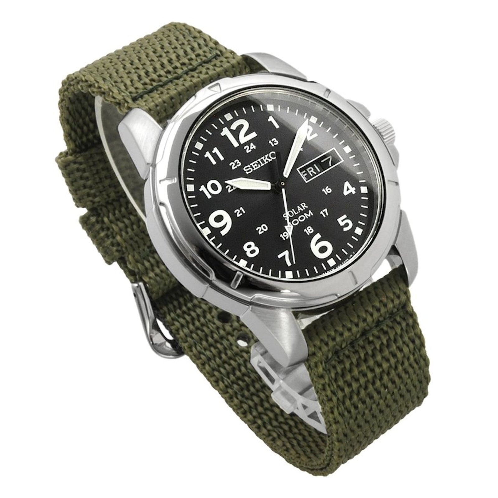 mens seiko solar powered watch sne095p2