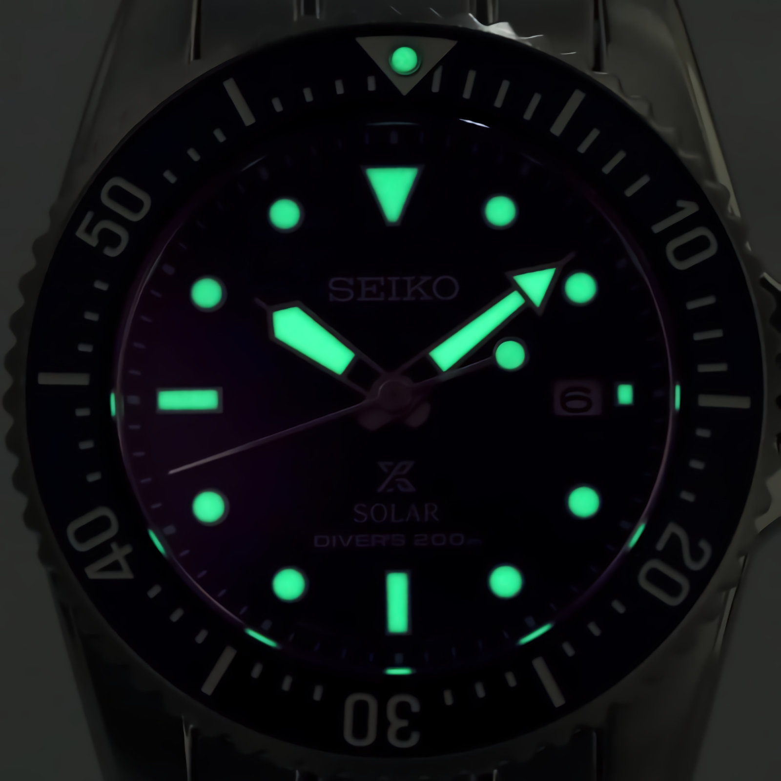 SEIKO Prospex SNE585P1 Compact Solar Diver Scuba 200M Blue Dial