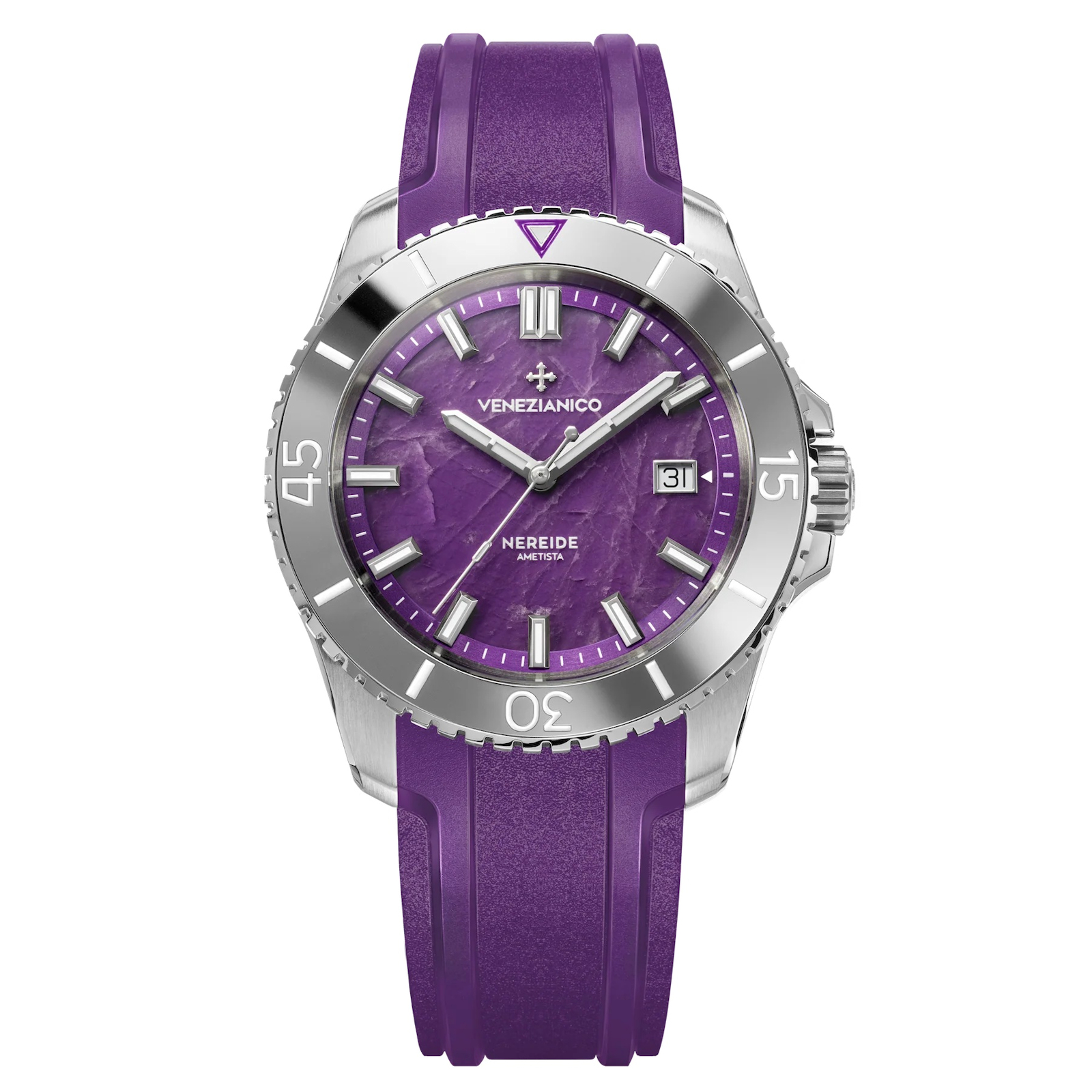 VENEZIANICO NEREIDE AMETISTA 4521545 SW200 Amethyst Dial Sapphire