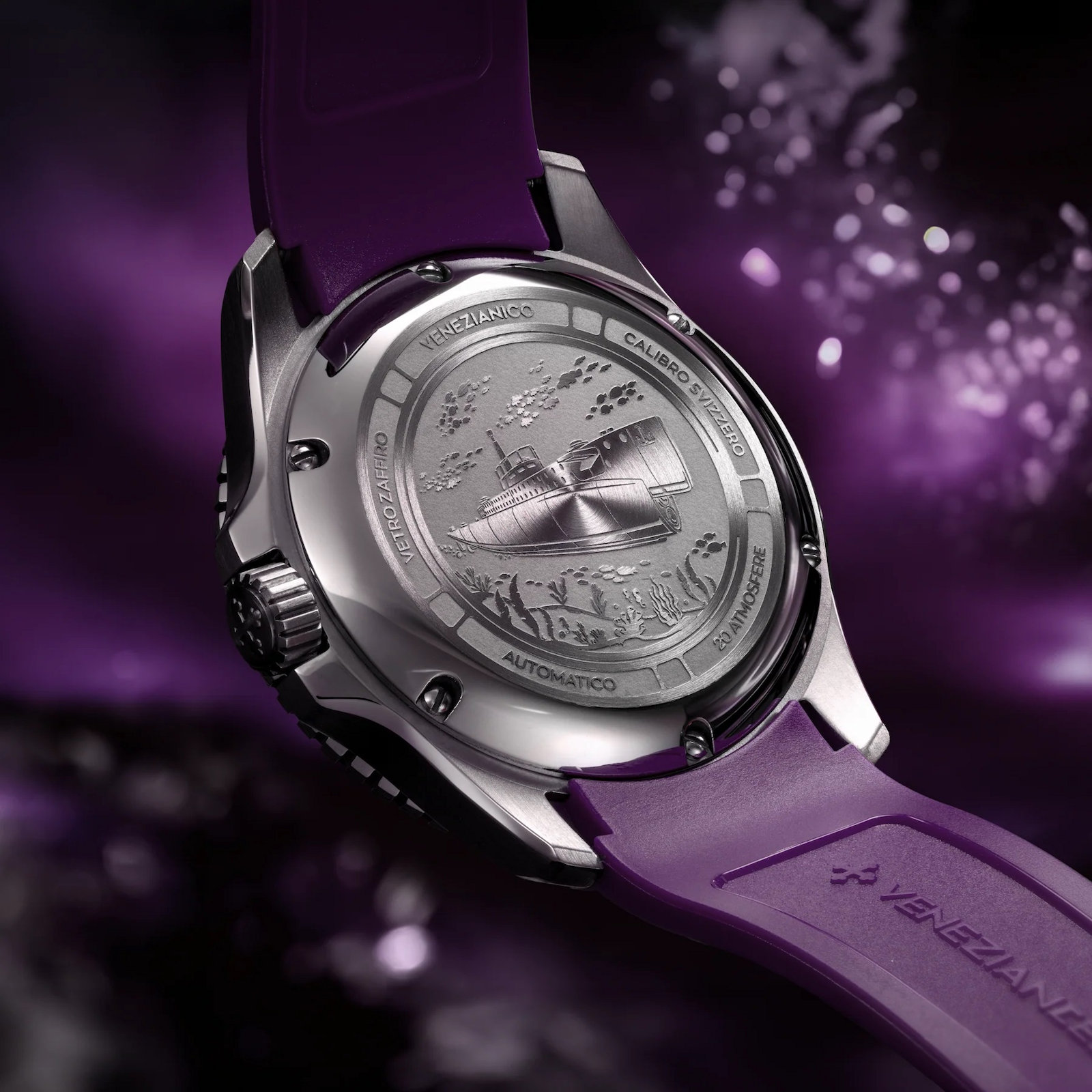 VENEZIANICO NEREIDE AMETISTA 4521545 SW200 Amethyst Dial Sapphire
