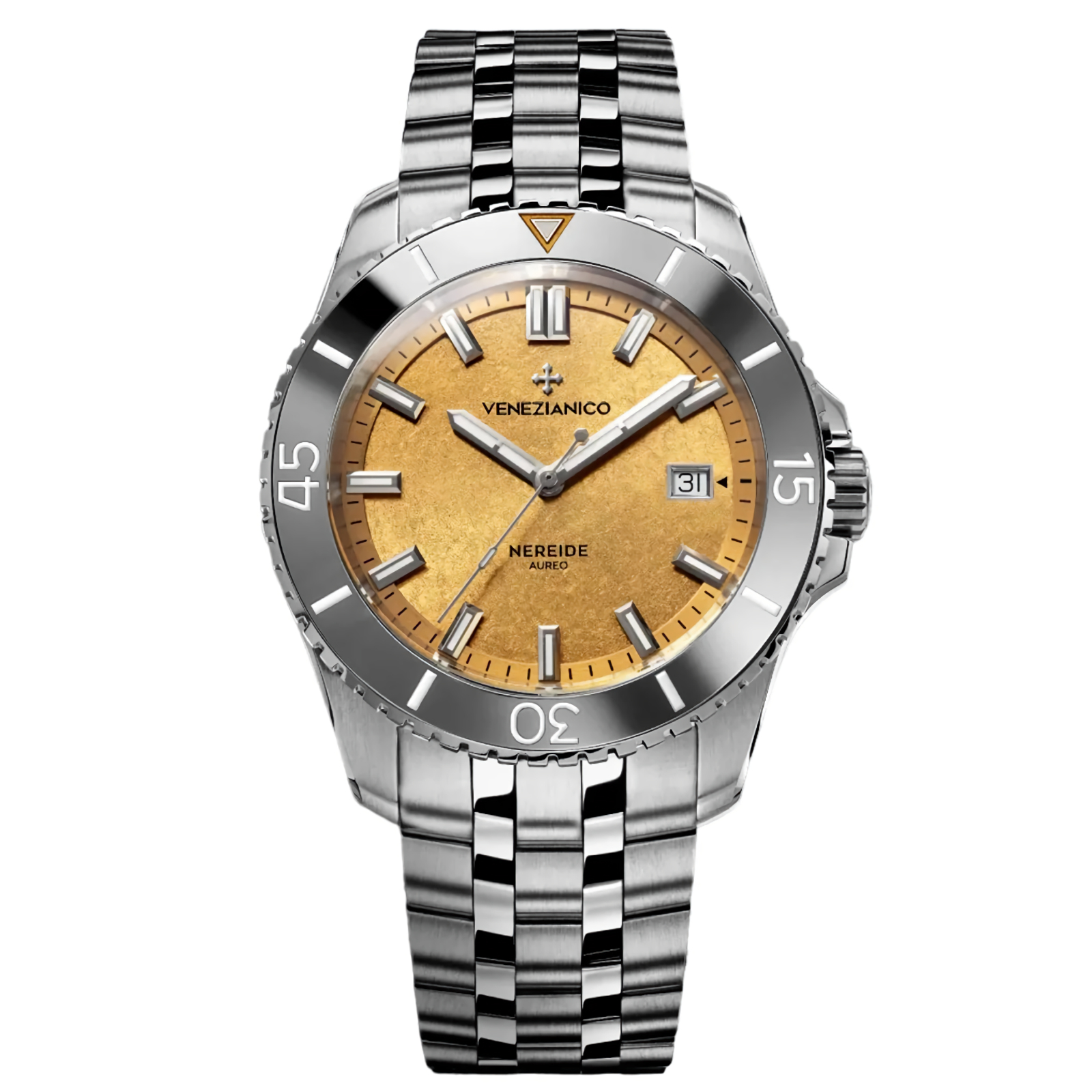 VENEZIANICO NEREIDE AUREO 4521590S SW200 24K Gold Treatment Dial
