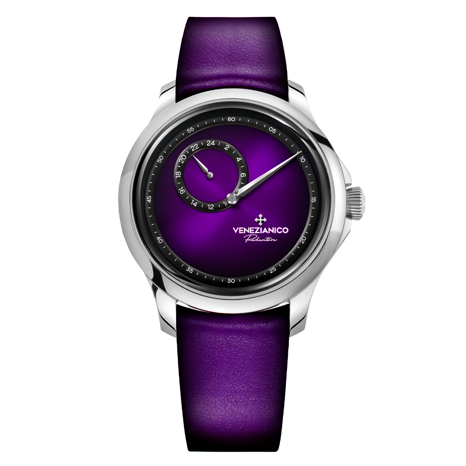 VENEZIANICO Redentore Enigma 1221572 40mm Purple Dial Stainless