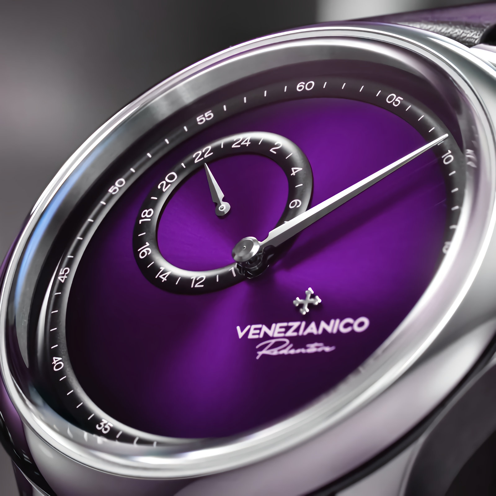 VENEZIANICO Redentore Enigma 1221572 40mm Purple Dial Stainless